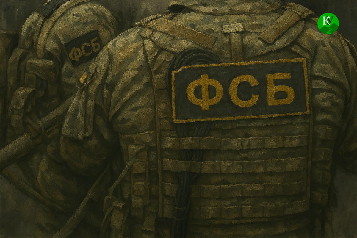 Сотрудники ФСБ. Иллюстрация создана "Кавказским узлом" с помощью ИИ в программе Copilot