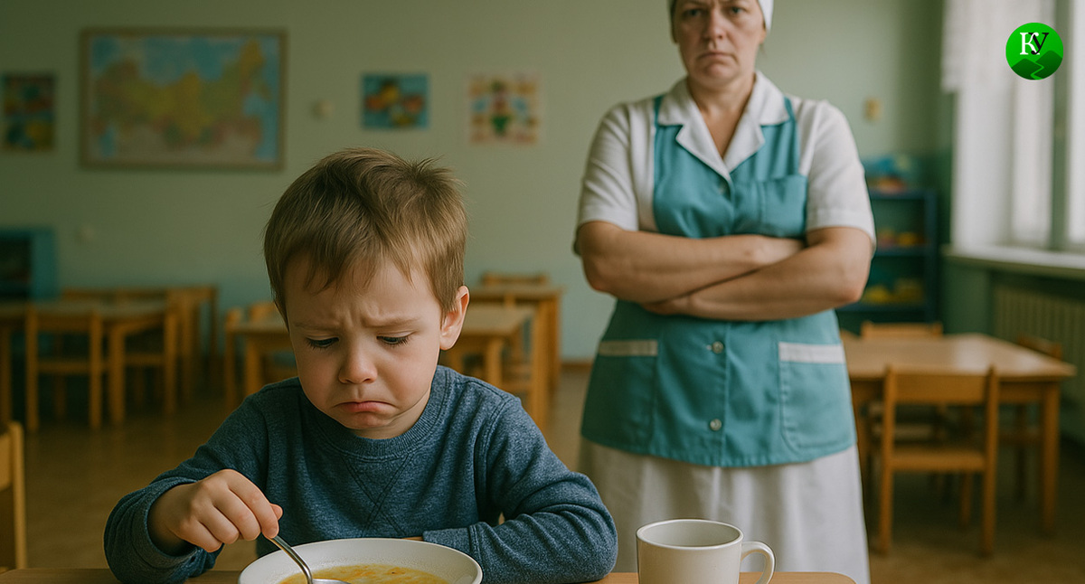 Грустный ребенок в детском саду. Иллюстрация создана "Кавказским узлом" с помощью ИИ в программе Copilot