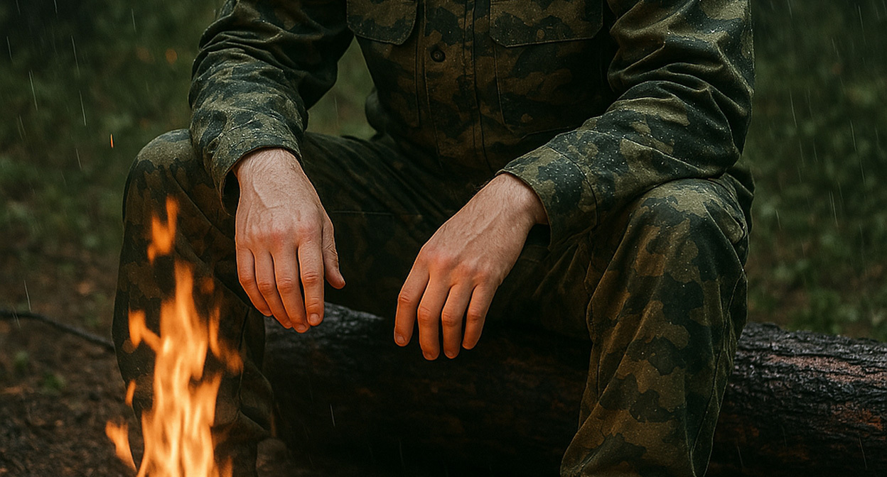 Военный на СВО. Иллюстрация создана "Кавказским узлом" с помощью ИИ в программе Copilot