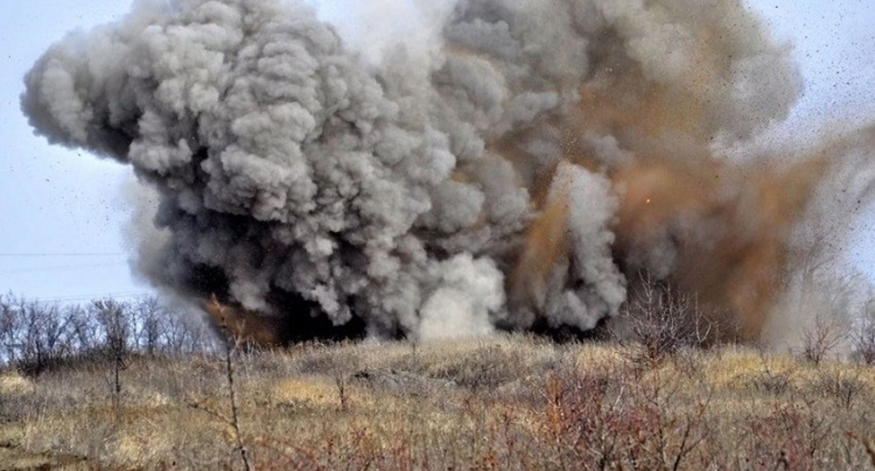 Взрыв мины. Фото: https://musavat.ru/