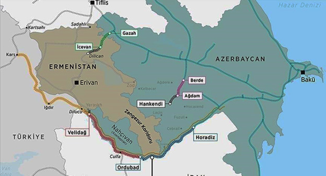 Зангезурский коридор. Фото: https://vesti.az/index.php/v-mire/smi-ssa-predlozili-vvesti-amerikanskogo-operatora-dlya-kontrolya-zangezurskogo-koridora-550676