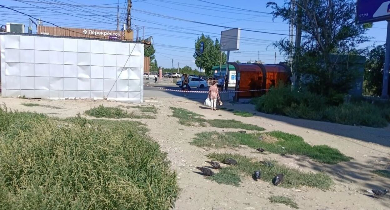 Окрестности улицы Ополченской в Волгограде после атаки дрона. 14 августа 2025 г. Фото: novostivolgograda.ru