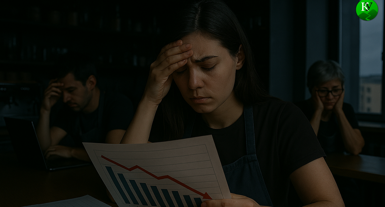 Предприниматели столкнулись с убытками из-за отключений света. Изображение создано "Кавказским узлом" при помощи ИИ в программе Copilot