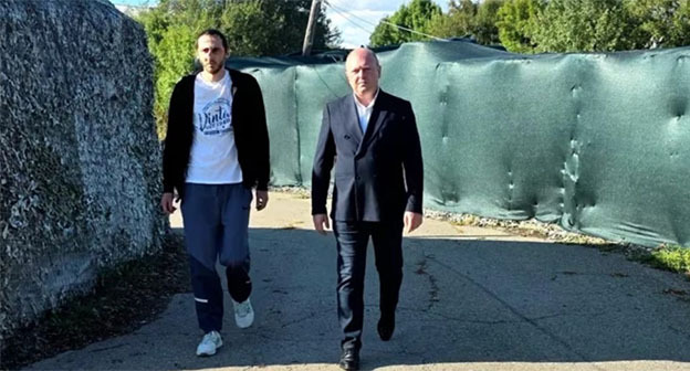 Тенгиз Корашвили (слева). Фото: https://x.com/CivilGe/status/1965787237091815626