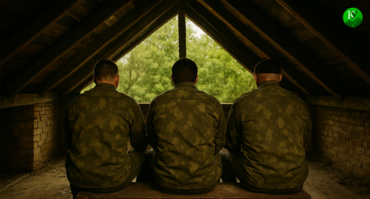 Военные на СВО. Иллюстрация создана "Кавказским узлом" с помощью ИИ в программе Copilot