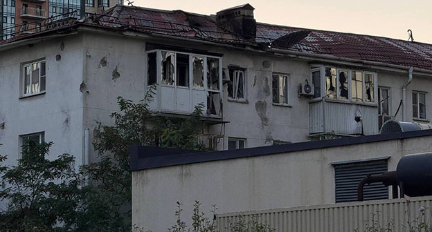 Дом, пострадавший от атаки дронов в Краснодарском крае. 24 сентября 2025 года. Фото: оперативный штаб Краснодарского края