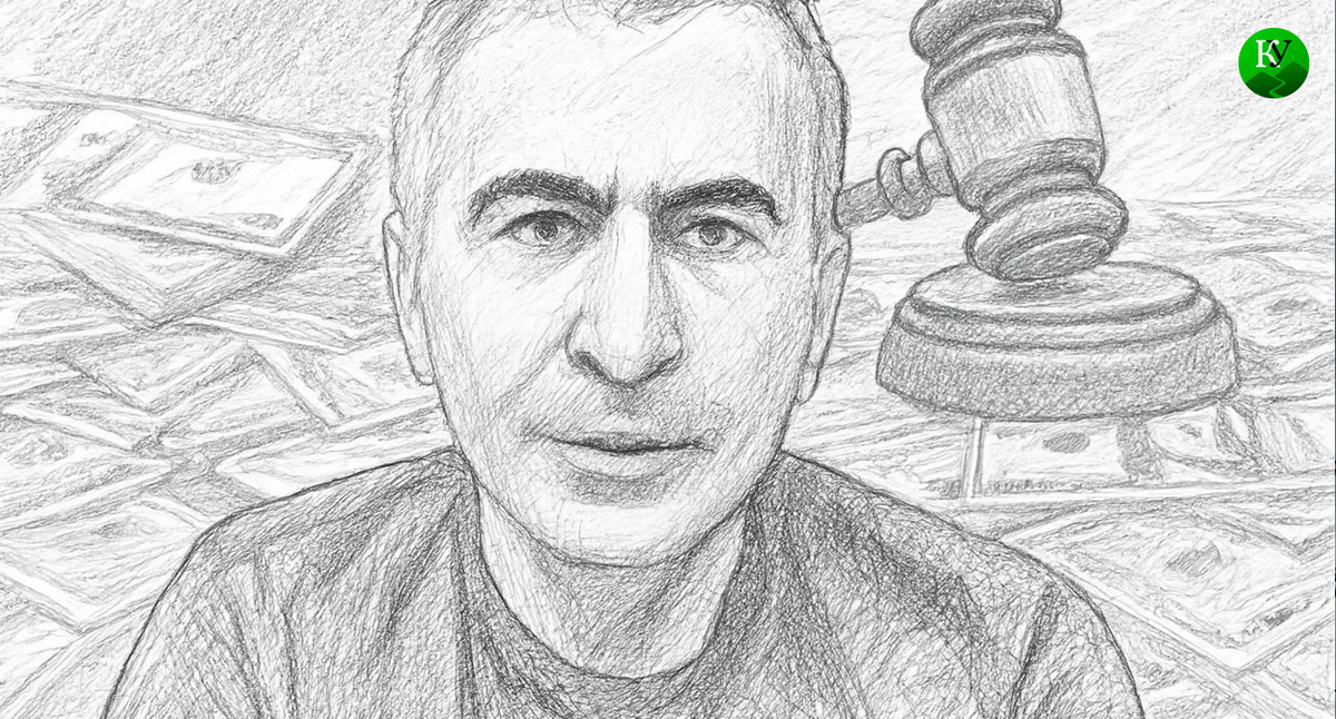 Саакашвили. Иллюстрация создана «Кавказским узлом» с помощью ИИ в программе Copilot