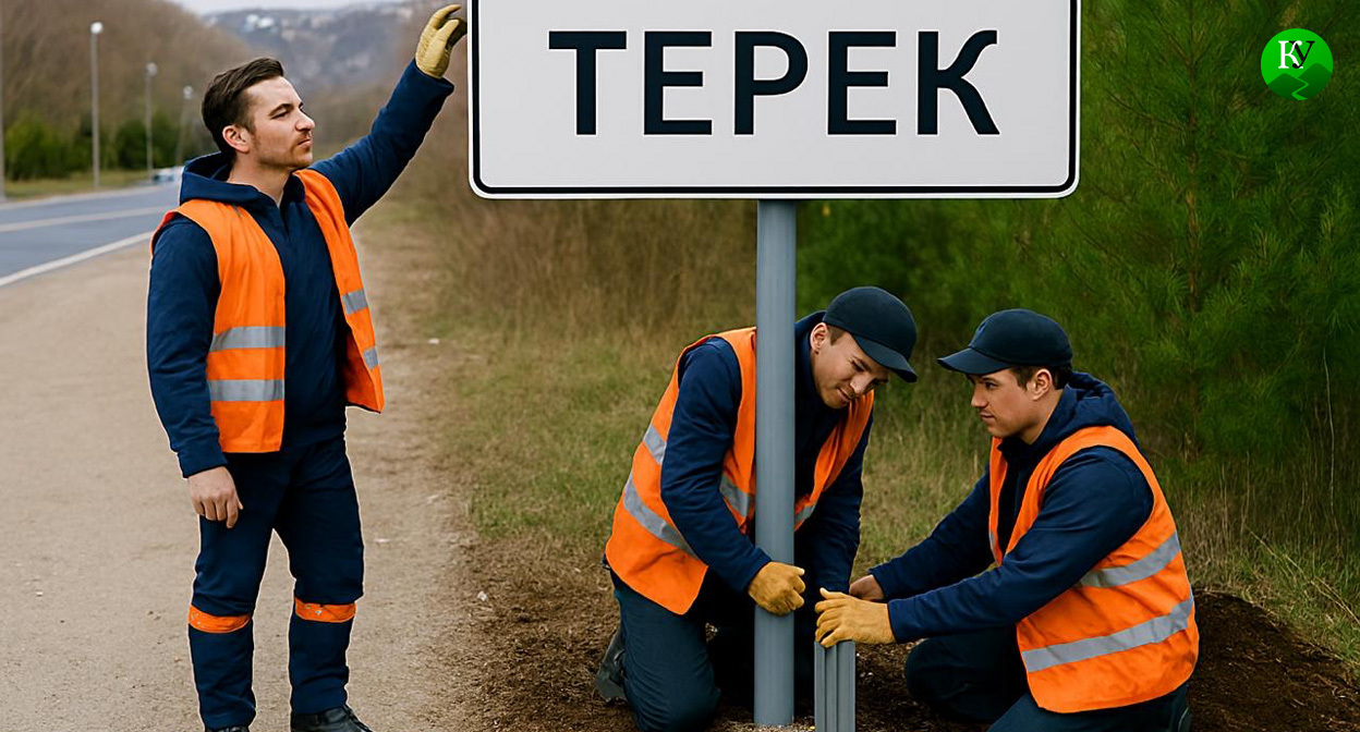 Наурский район Чечни. Иллюстрация "Кавказского узла" созданная при помощи программы Copilot