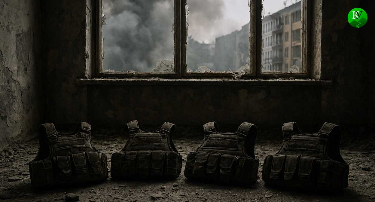 Бронежилеты. Иллюстрация создана "Кавказским узлом" с помощью ИИ в программе Copilot