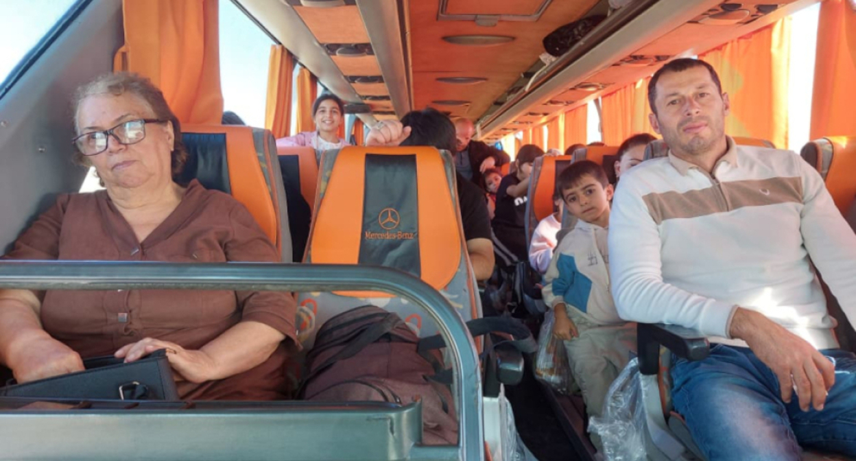 Возвращение семей в Ходжалинский район. Октябрь 2025 г. Скриншот видео https://video.azertag.az/ru/video/276395