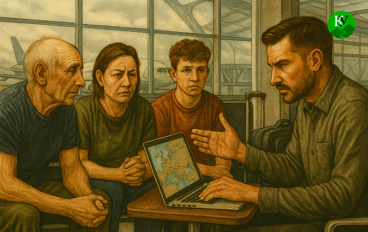 Вербовщик. Иллюстрация создана "Кавказским узлом" с помощью ИИ в программе Copilot