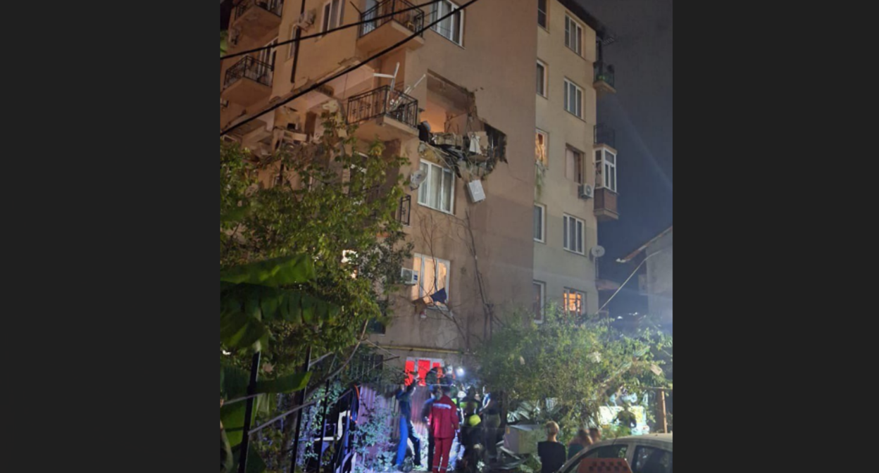 Последствия взрыва в Сочи. Скриншот фото из Telegram-канала оперштаба Краснодарского края от 25.10.25, https://t.me/opershtab23/14327?single