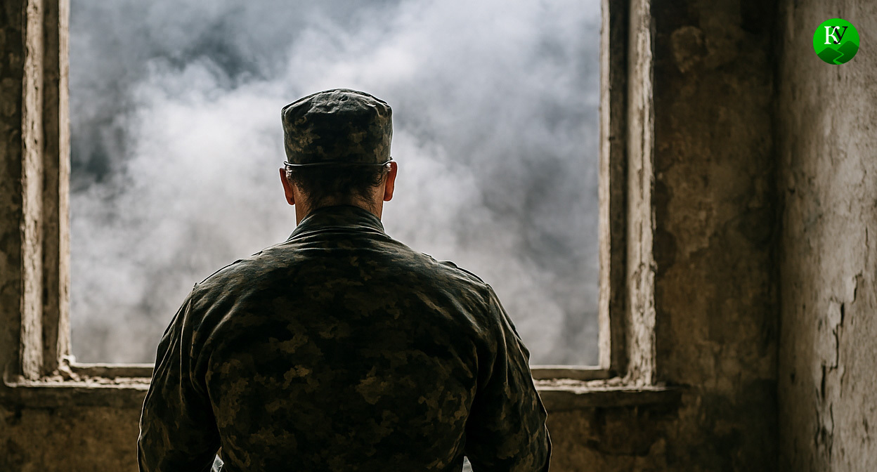 Военный на СВО. Иллюстрация создана "Кавказским узлом" с помощью ИИ в программе Copilot