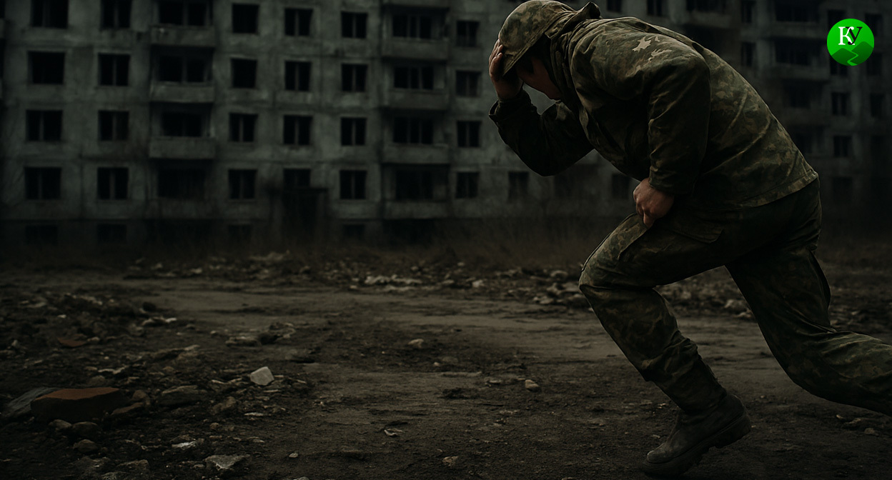 Военный на СВО. Иллюстрация создана «Кавказским узлом» с помощью ИИ в программе Copilot