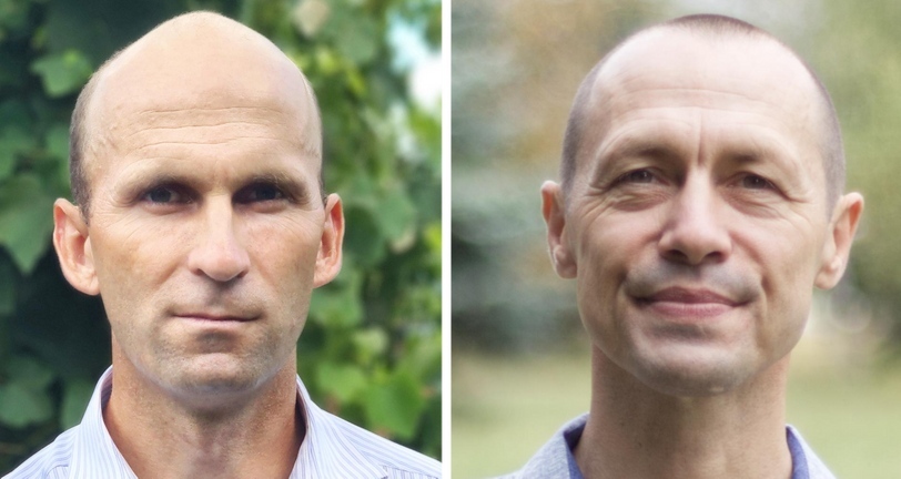 Виктор Спиричев, Сергей Двуреченский. Фото с сайта, освещающего ситуацию с преследованием Свидетелей Иеговы в России (396 российских организаций Свидетелей Иеговы признаны экстремистскими, их деятельность в России запрещена по решению суда). Коллаж "Кавказского узла".