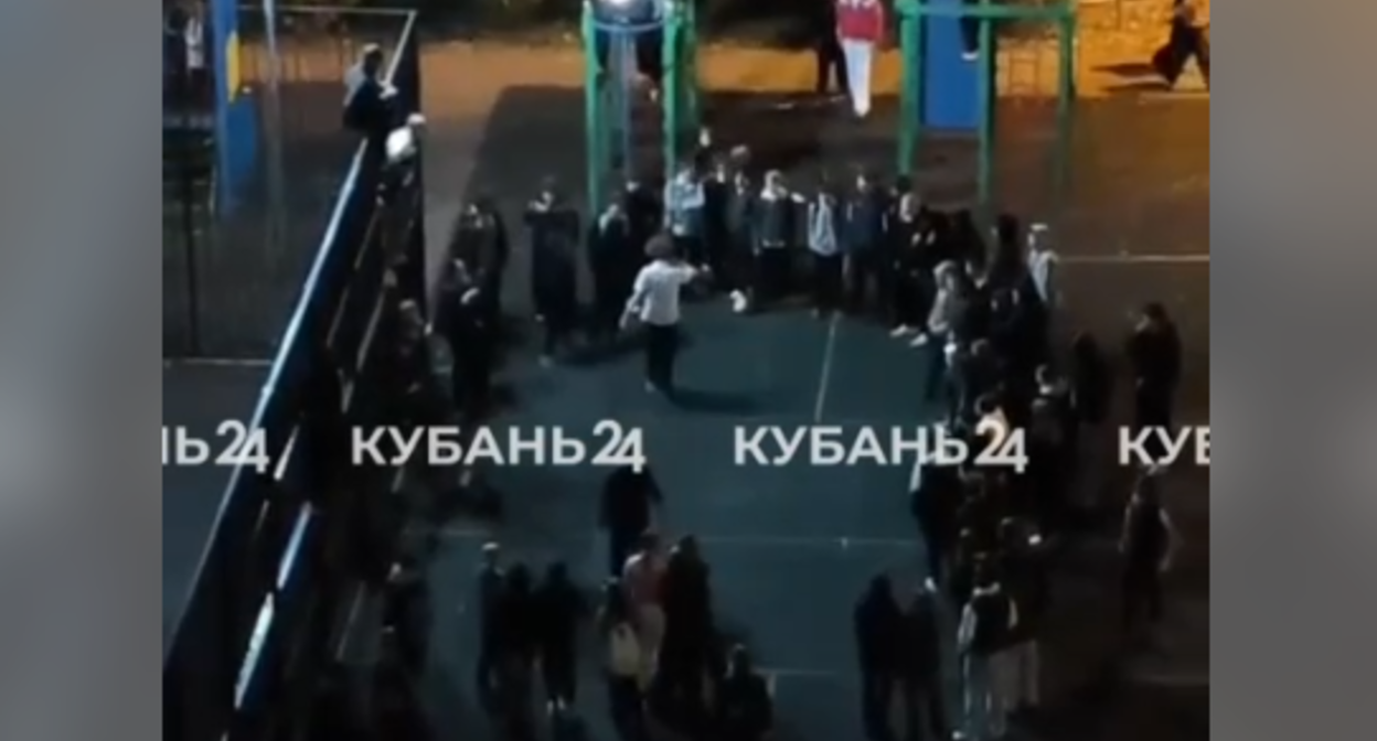 Fight Club in Krasnodar. Still from Kuban 24 video: https://t.me/kuban24/117059