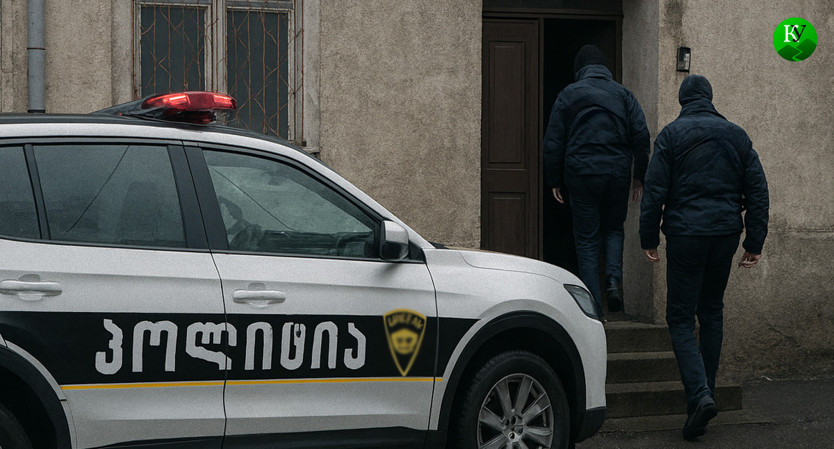 Грузинские силовики. Иллюстрация создана «Кавказским узлом» с помощью ИИ в программе Copilot