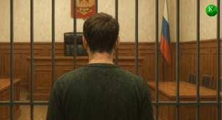 Мужчина в суде. Иллюстрация создана «Кавказским узлом» с помощью ИИ в программе Copilot