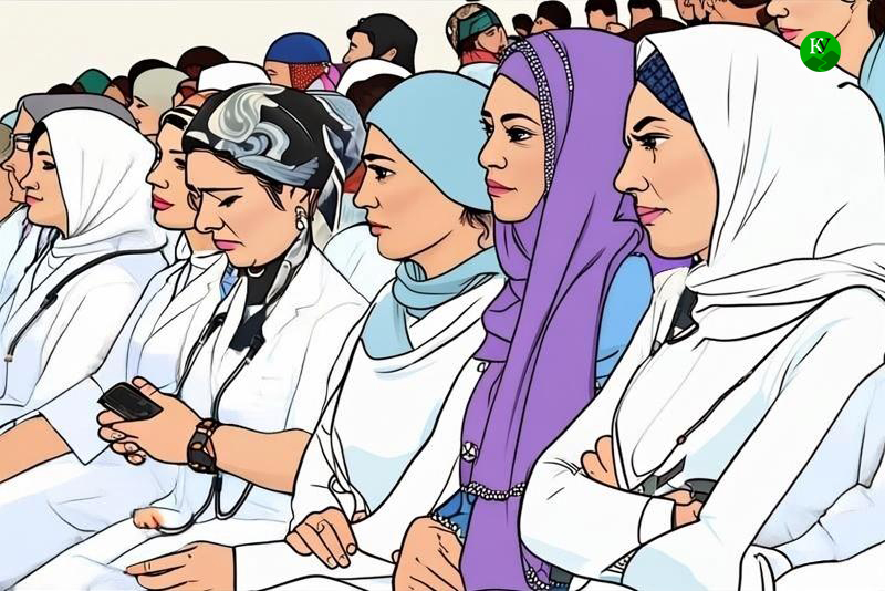 Медицинские работники. Иллюстрация создана "Кавказским узлом" при помощи ИИ в программе Copilot