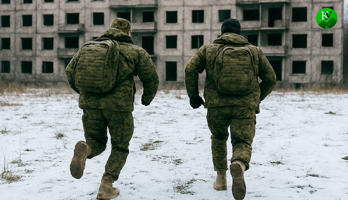 Военные на СВО. Иллюстрация создана «Кавказским узлом» с помощью ИИ в программе Copilot