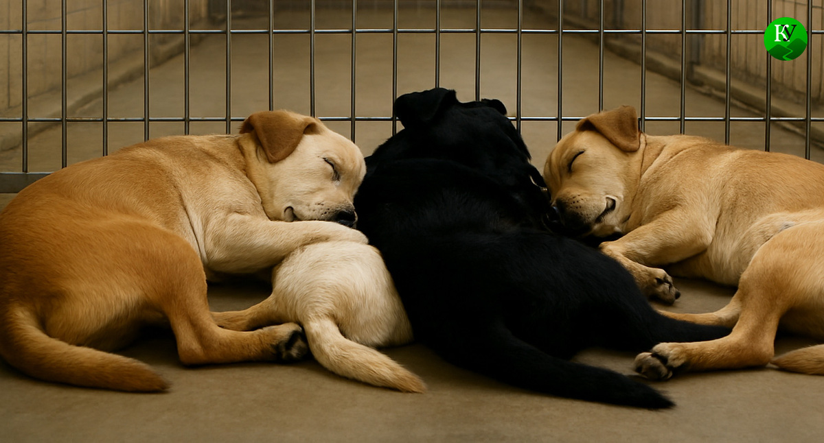 Собаки в приюте. Иллюстрация создана «Кавказским узлом» с помощью ИИ в программе Copilot Собаки в приюте. Иллюстрация создана «Кавказским узлом» с помощью ИИ в программе Copilot