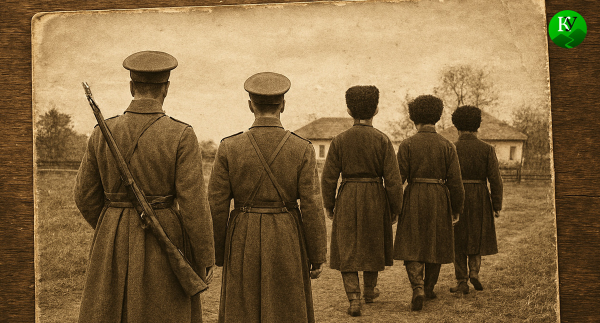 Военные красной армии и Казаки. Иллюстрация создана «Кавказским узлом» с помощью ИИ в программе Copilot Военные красной армии и Казаки. Иллюстрация создана «Кавказским узлом» с помощью ИИ в программе Copilot