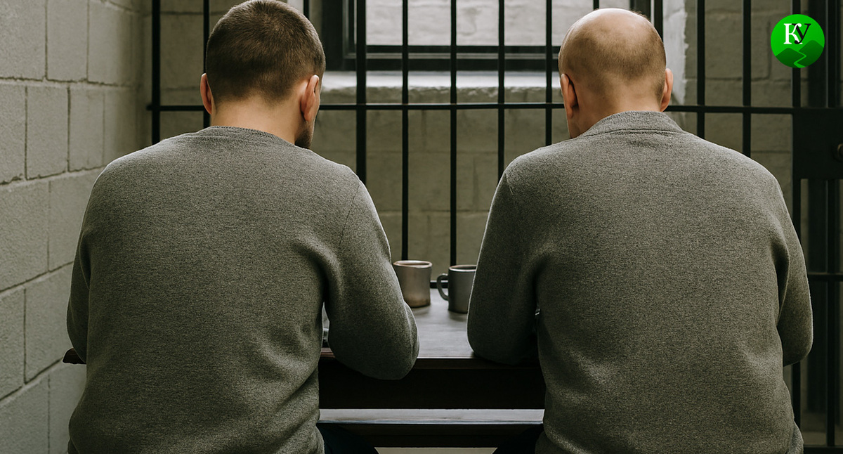 Двое заключенных. Иллюстрация создана «Кавказским узлом» с помощью ИИ в программе Copilot Двое заключенных. Иллюстрация создана «Кавказским узлом» с помощью ИИ в программе Copilot