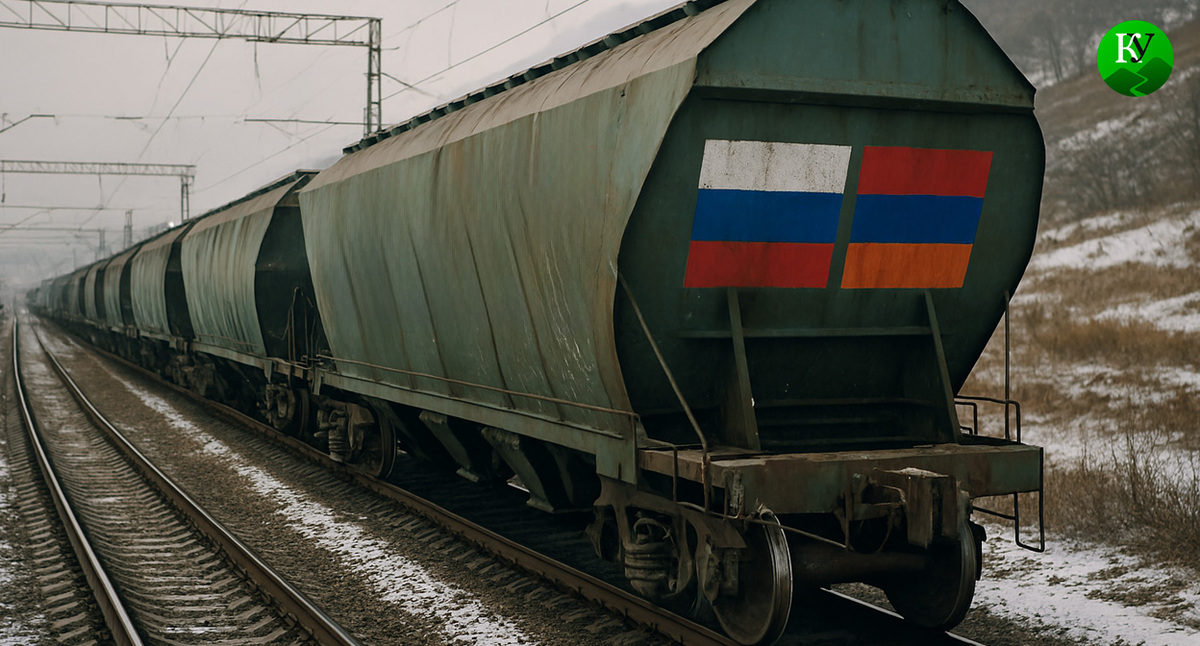 Поезд с зерном. Иллюстрация создана «Кавказским узлом» с помощью ИИ в программе Copilot Поезд с зерном. Иллюстрация создана «Кавказским узлом» с помощью ИИ в программе Copilot