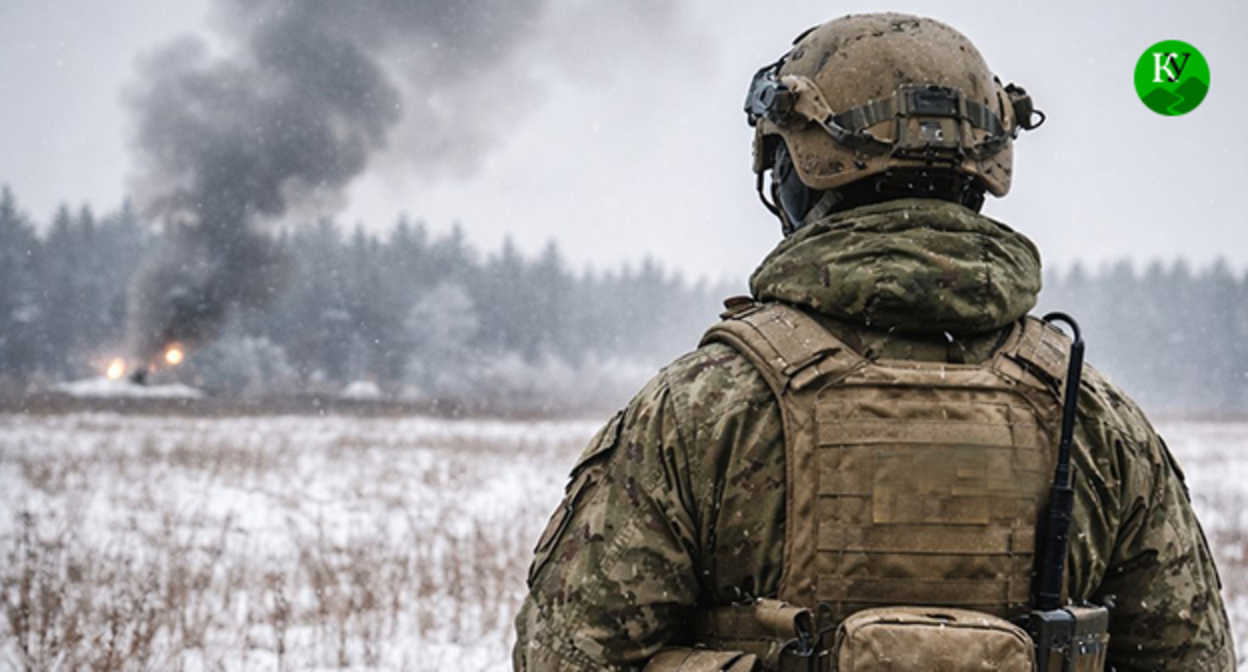 Военный. Иллюстрация создана "Кавказским узлом" при помощи ИИ в программе Copilot