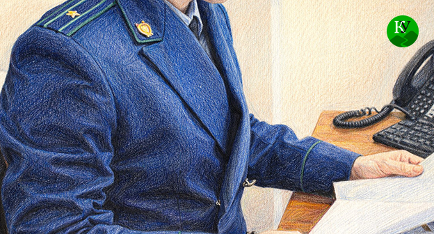 Сотрудник прокуратуры. Иллюстрация создана "Кавказским узлом" при помощи ИИ в программе Copilot