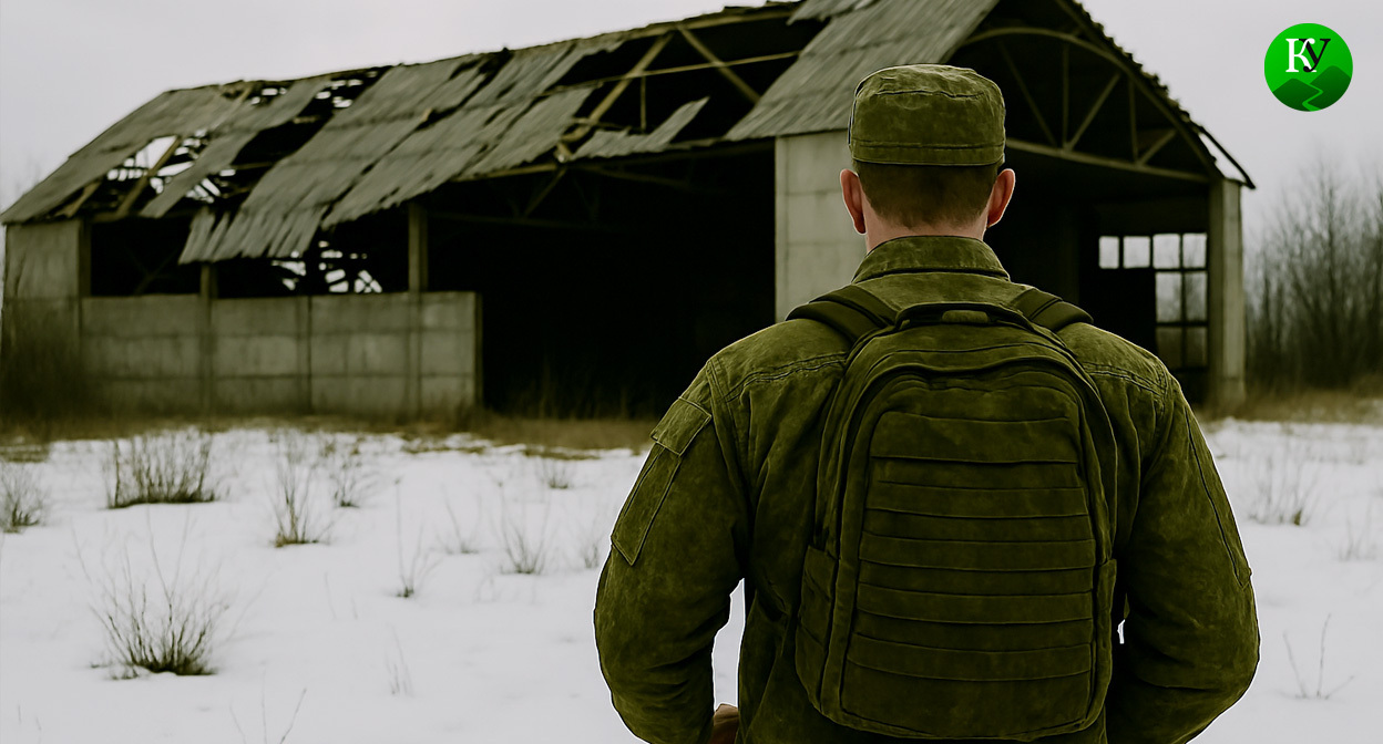 Военный на СВО. Иллюстрация создана «Кавказским узлом» с помощью ИИ в программе Copilot