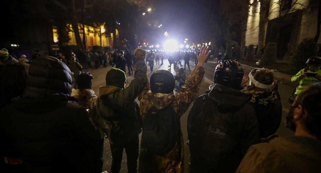 Акция протеста в Тбилиси. Фото Азиза Каримова для "Кавказского узла"