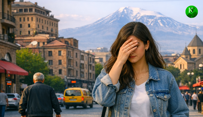 Девушка в Ереване. Изображение создано "Кавказским узлом" при помощи ИИ в программе Copilot. Девушка в Ереване. Изображение создано "Кавказским узлом" при помощи ИИ в программе Copilot.