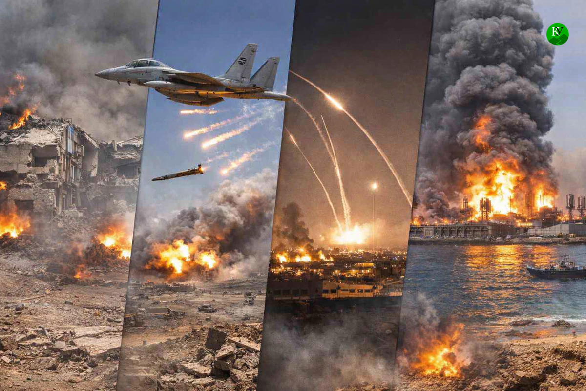 Война в Иране. Иллюстрация создана "Кавказским узлом" при помощи ИИ в программе Copilot