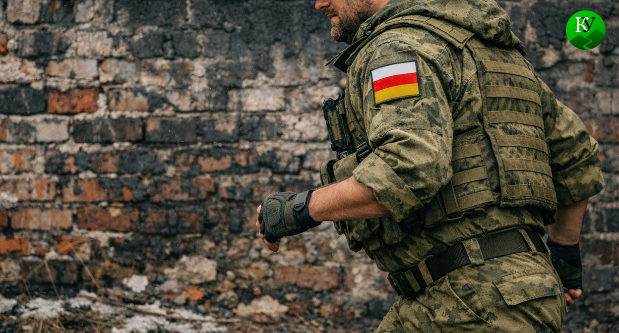 Военный на СВО. Иллюстрация создана «Кавказским узлом» с помощью ИИ в программе Copilot