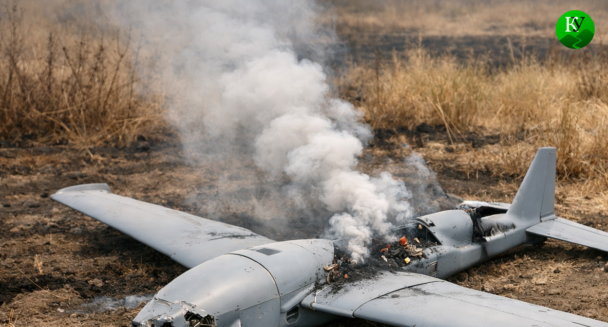 Обломки БПЛА. Иллюстрация создана «Кавказским узлом» с помощью ИИ в программе Copilot Обломки БПЛА. Иллюстрация создана «Кавказским узлом» с помощью ИИ в программе Copilot