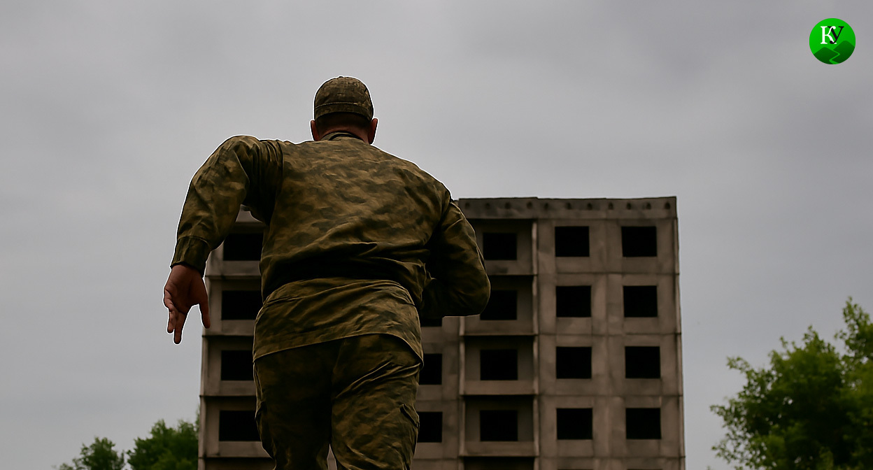 Военный на СВО. Иллюстрация создана «Кавказским узлом» с помощью ИИ в программе Copilot