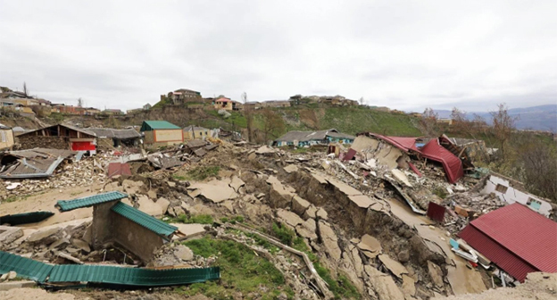 Последствия оползней в Дагестане. Фото: Правительство Дагестана