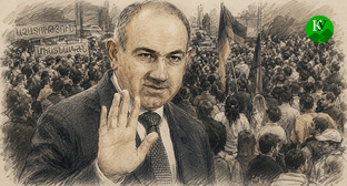 Никол Пашинян. Иллюстрация создана 