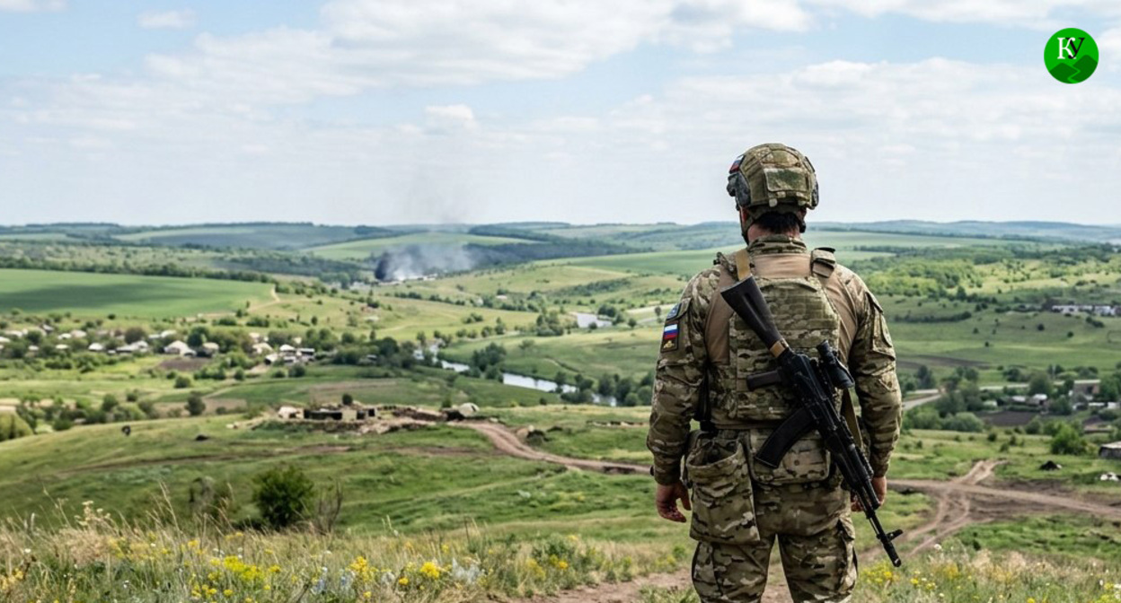 Военнослужащий. Иллюстрация создана "Кавказским узлом" при помощи ИИ в программе Copilot