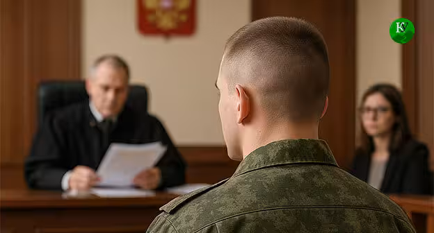 Военнослужащий в зале суда. Иллюстрация создана "Кавказским узлом" с помощью ИИ в программе Copilot. Военнослужащий в зале суда. Иллюстрация создана "Кавказским узлом" с помощью ИИ в программе Copilot.