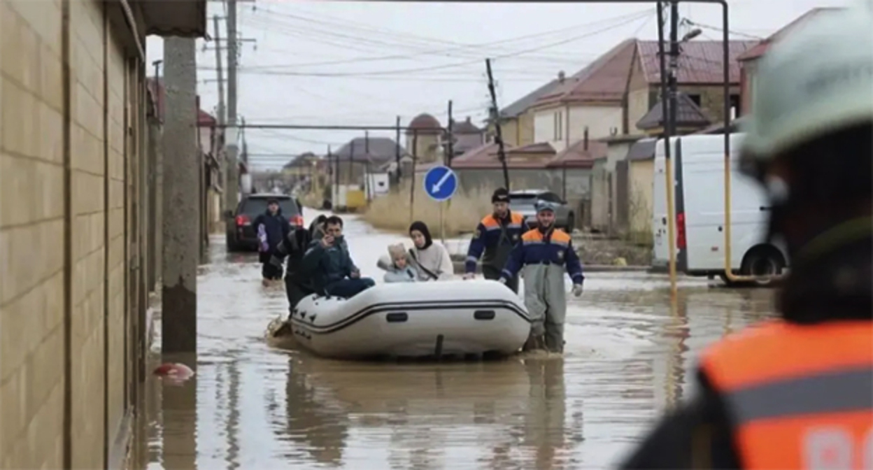 Наводнение в Дагестане. Фото: Дагестанский штаб «МыВместе» Наводнение в Дагестане. Фото: Дагестанский штаб «МыВместе»