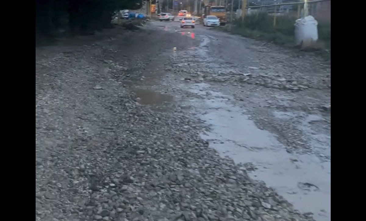 Улица в Ленинкенте. Кадр из видео https://www.instagram.com/shafi_life_/reel/DaLBC_FIuWn (деятельность компании Meta (владеет Facebook, Instagram и WhatsApp) запрещена в России)