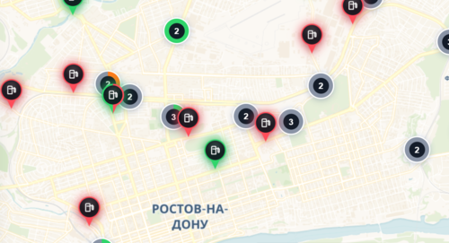 Данные о наличии бензина на 16.42 мск 16.07.26 в Ростове-на-Дону с сайта GdeBenz.ru.