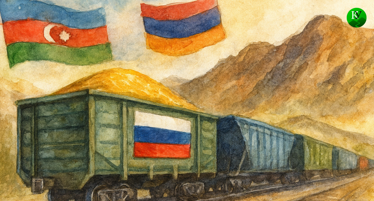 Поставки зерна. Иллюстрация создана «Кавказским узлом» с помощью ИИ в программе Copilot Поставки зерна. Иллюстрация создана «Кавказским узлом» с помощью ИИ в программе Copilot