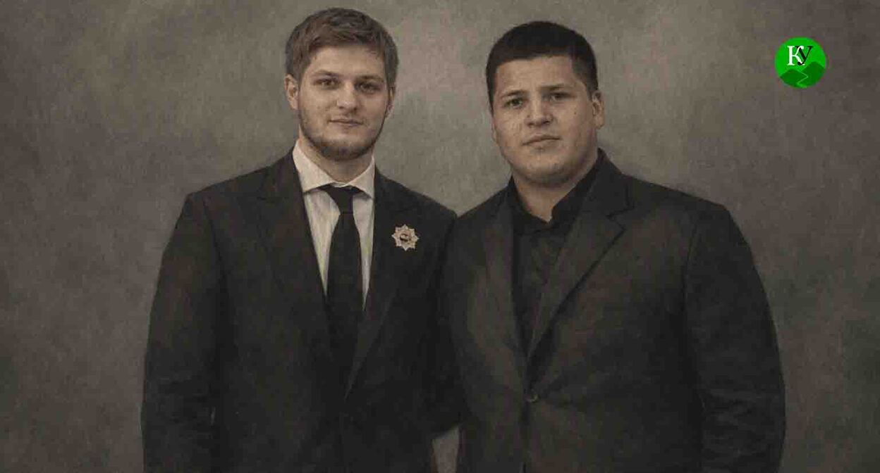 Ахмат Кадыров-младший и Адам Кадыров. Иллюстрация создана "Кавказским узлом" при помощи ИИ в программе Copilot Ахмат Кадыров-младший и Адам Кадыров. Иллюстрация создана "Кавказским узлом" при помощи ИИ в программе Copilot