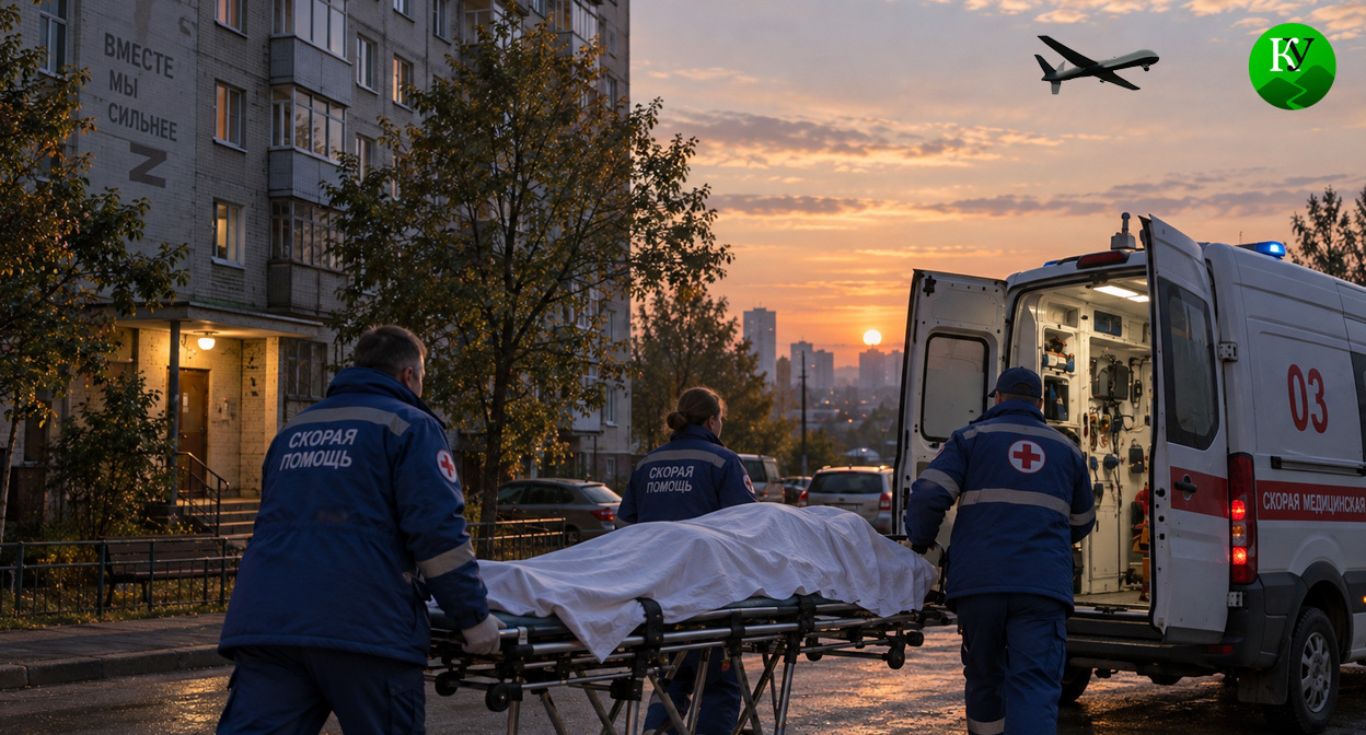 Погибший. Иллюстрация создана «Кавказским узлом» с помощью ИИ в программе Copilot