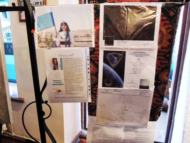 Небольшой стенд с материалами о Милане Горенштейн.