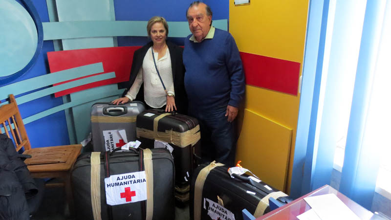 Благотворитель из Бразилии Krikor Tcherkesian со своей супругой.