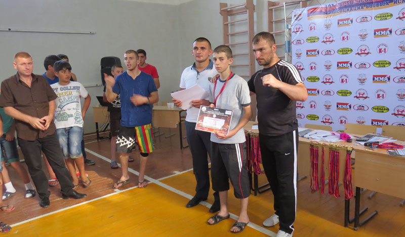 Награждение. Антонио Кочарян занял 1 место. 